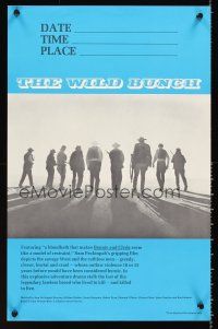 8a571 WILD BUNCH college special 14x21 R92 Sam Peckinpah cowboy classic, Holden & Ernest Borgnine!