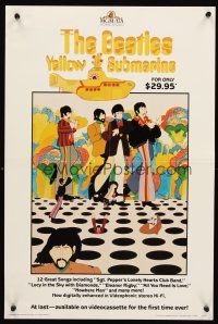 8a575 YELLOW SUBMARINE video special 16x24 R87 different art of The Beatles in the Sea of Holes!