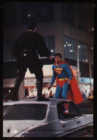 8a360 SUPERMAN II 4 color 20x30 stills '81 Christopher Reeve as superhero w/pretty Margo Kidder!