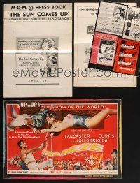 8b018 LOT OF 7 FOLDED UNCUT PRESSBOOKS '48 - '58 Trapeze, Hot Blood, Suddenly & more!