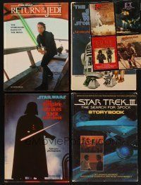 8b033 LOT OF 8 HARDCOVER MOVIE STORYBOOKS '77 - '84 Star Wars, Star Trek, Indiana Jones & more!