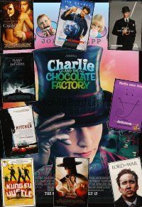 8b052 LOT OF 37 UNFOLDED DOUBLE-SIDED ONE-SHEETS '95 - '07 Charlie & the Chocolate Factory & more!