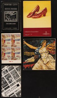 8b031 LOT OF 5 AUCTION CATALOGS '88 Poster City, Christie's, Guerney's & more!