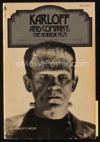 8b241 KARLOFF & COMPANY: THE HORROR FILM second edition softcover book '74 cool Frankenstein images!
