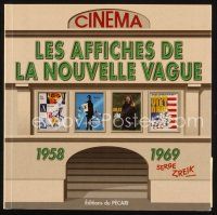 8b242 LES AFFICHES DE LA NOUVELLE VAGUE first edition French softcover book '98 with color photos!
