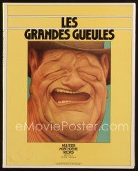 8b243 LES GRANDES GUEULES French softcover book '79 wonderful wacky artwork caricatures!