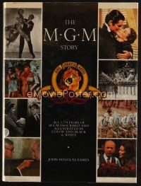 8b211 MGM STORY: THE COMPLETE HISTORY OF FIFTY ROARING YEARS revised edition hardcover book '90