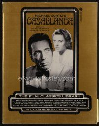 8b244 MICHAEL CURTIZ'S CASABLANCA first edition softcover book '74 recreating it in images & words!