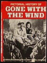 8b218 PICTORIAL HISTORY OF GONE WITH THE WIND ninth edition hardcover book '83 cool photos!