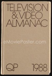 8b220 TELEVISION & VIDEO ALMANAC 33rd edition hardcover book '88 loadded with great information!