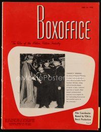 8b069 BOX OFFICE exhibitor magazine June 26, 1954 Johnny Guitar, The Egyptian, Caine Mutiny