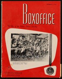 8b074 BOX OFFICE exhibitor magazine November 13, 1954 Sabrina, White Christmas, Rear Window!