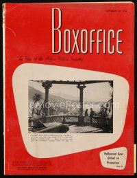 8b071 BOX OFFICE exhibitor magazine September 25, 1954 On the Waterfront, A Star is Born, Disney!