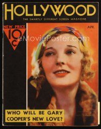 8b100 HOLLYWOOD magazine April 1932 portrait of pretty Dorothy Mackaill by Edwin Bower Hesser!