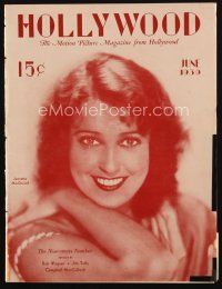 8b096 HOLLYWOOD magazine June 1930 portrait of pretty Jeanette MacDonald by Preston Duncan!