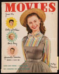 8b151 MODERN MOVIES magazine June 1952 great portrait of super young smiling Mitzi Gaynor!