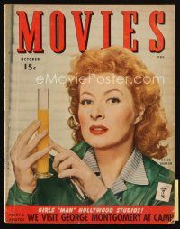 8b132 MODERN MOVIES magazine October 1943 great portrait of Greer Garson as Madame Curie!