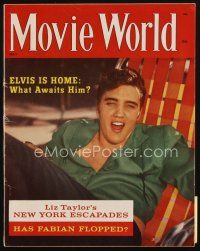 8b168 MOVIE WORLD magazine May 1960 Elvis Presley is home, what awaits him!