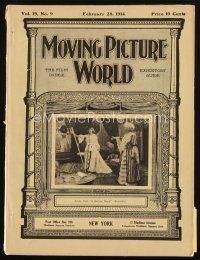 8b060 MOVING PICTURE WORLD exhibitor magazine February 28, 1914 Universal posters, The Squaw Man!