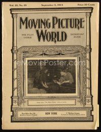 8b063 MOVING PICTURE WORLD exhibitor magazine Sept 5, 1914 incredible ad with Chaplin & Arbuckle!