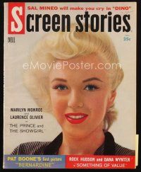 8b163 SCREEN STORIES magazine July 1957 sexy Marilyn Monroe in The Prince and the Showgirl!