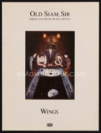 8b270 OLD SIAM, SIR English sheet music '79 words and music by Paul McCartney & performed by Wings!