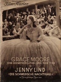 8b183 LADY'S MORALS German program '31 opera's Grace Moore as Jenny Lind: The Swedish Nightingale!