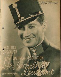 8b189 SMILING LIEUTENANT German program '31 Maurice Chevalier, Samson Raphaelson, Ernst Lubitsch!