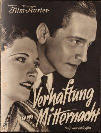 8b191 STRANGERS IN LOVE German program '32 different images of Fredric March & sexy Kay Francis!