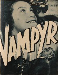 8b193 VAMPYR German program '32 Carl Theodor Dreyer's classic tale of an ancient female vampire!