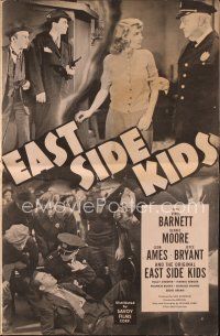 8b335 EAST SIDE KIDS pressbook '40 Dead End Kids rip-off with an entirely new cast!