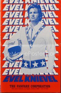 8b338 EVEL KNIEVEL pressbook '71 great images of George Hamilton as THE daredevil!