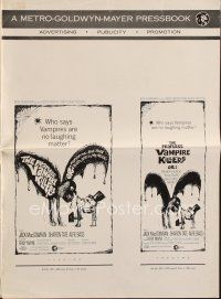 8b339 FEARLESS VAMPIRE KILLERS pressbook '67 Roman Polanski, vampires are no laughing matter!
