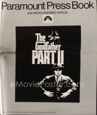 8b348 GODFATHER PART II pressbook '74 Al Pacino in Francis Ford Coppola crime classic!