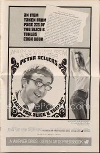 8b358 I LOVE YOU, ALICE B. TOKLAS pressbook '68 Peter Sellers eats turned-on marijuana brownies!