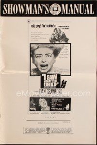 8b359 I SAW WHAT YOU DID pressbook '65 Joan Crawford, William Castle, you may be the next target!