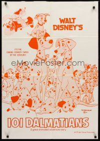 8c520 ONE HUNDRED & ONE DALMATIANS 24x35 special R79 most classic Walt Disney canine family cartoon!