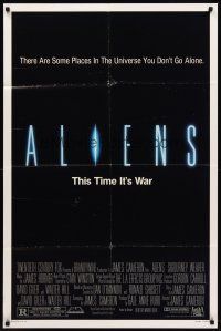 8c028 ALIENS 1sh '86 James Cameron, there are some places in the universe you don't go alone!
