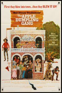 8c049 APPLE DUMPLING GANG 1sh '75 Disney, Don Knotts in the motion picture of profound nonsense!