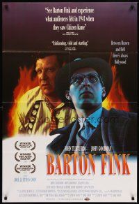 8c070 BARTON FINK int'l 1sh '91 Coen Brothers, close-ups of John Turturro & John Goodman!