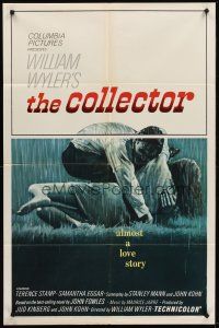 8c143 COLLECTOR 1sh '65 art of Terence Stamp & Samantha Eggar, William Wyler directed!