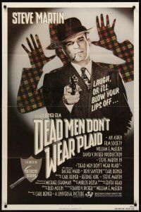 8c164 DEAD MEN DON'T WEAR PLAID 1sh '82 Steve Martin will blow your lips off if you don't laugh!