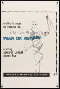 8c226 FEAR OR FANTASY 1sh '70 Jennifer Jordan & Andrea True, sexual fetishes!