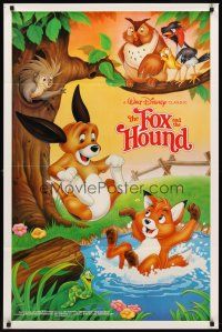 8c248 FOX & THE HOUND int'l 1sh R88 two friends who didn't know they were supposed to be enemies!