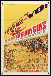 8c273 GLORY GUYS style A 1sh '65 Sam Peckinpah, action art, riding hell-bent for the big brawl!