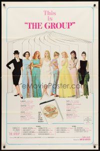 8c293 GROUP style B 1sh '66 Candice Bergen, Joan Hackett, Elizabeth Hartman, Shirley Knight & more!