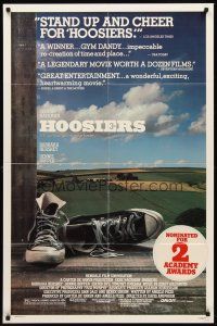 8c324 HOOSIERS 1sh '86 best basketball movie ever, Gene Hackman, Dennis Hopper!