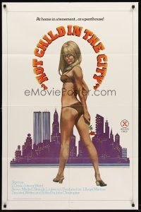 8c328 HOT CHILD IN THE CITY 1sh '79 John Holmes, L'Oriele, At home in a tenement...or a penthouse!