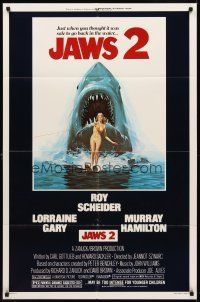 8c362 JAWS 2 1sh '78 just when you thought it was safe to go back in the water!