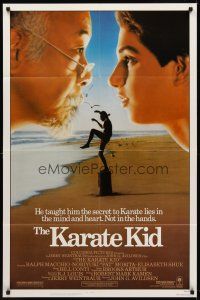8c375 KARATE KID 1sh '84 Pat Morita, Ralph Macchio, teen martial arts classic!